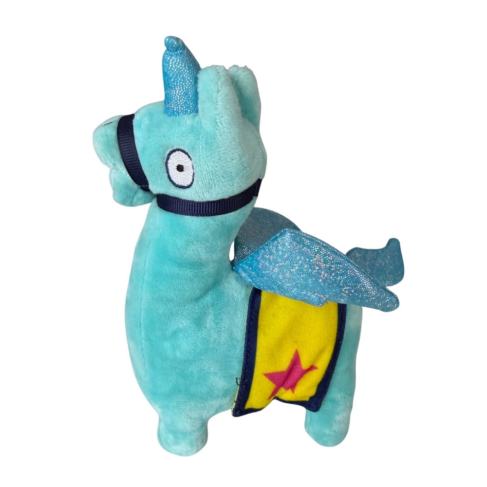 Fortnite Loot Llama Plush Blue Pegasus Unicorn Wings Stuffed Toy 7 Inch - Picture 2 of 3